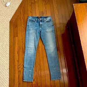 Lucky Brand Paint Splatter Jeans -  Brooklyn Skinny